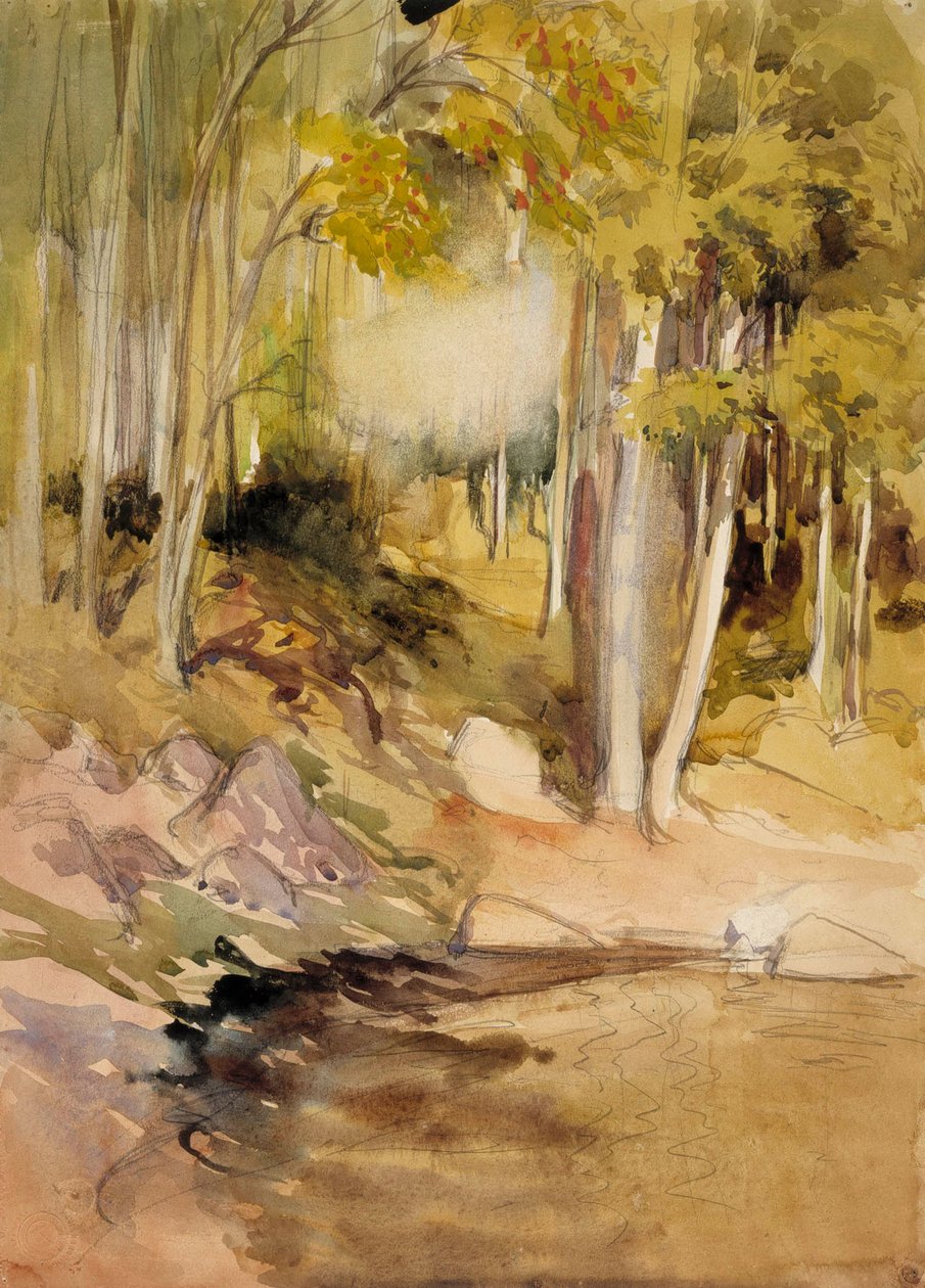 V lese od Albert Edelfelt