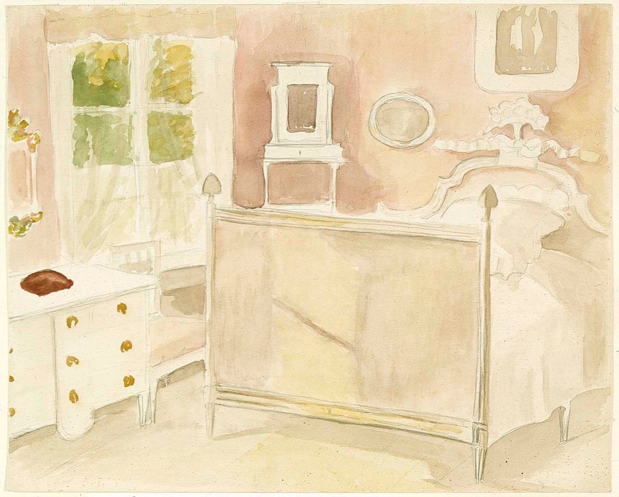 Interiér vily Haikko od Albert Edelfelt