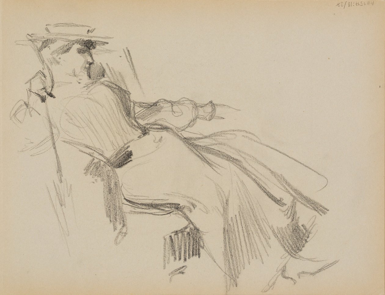 Sedící žena od Albert Edelfelt