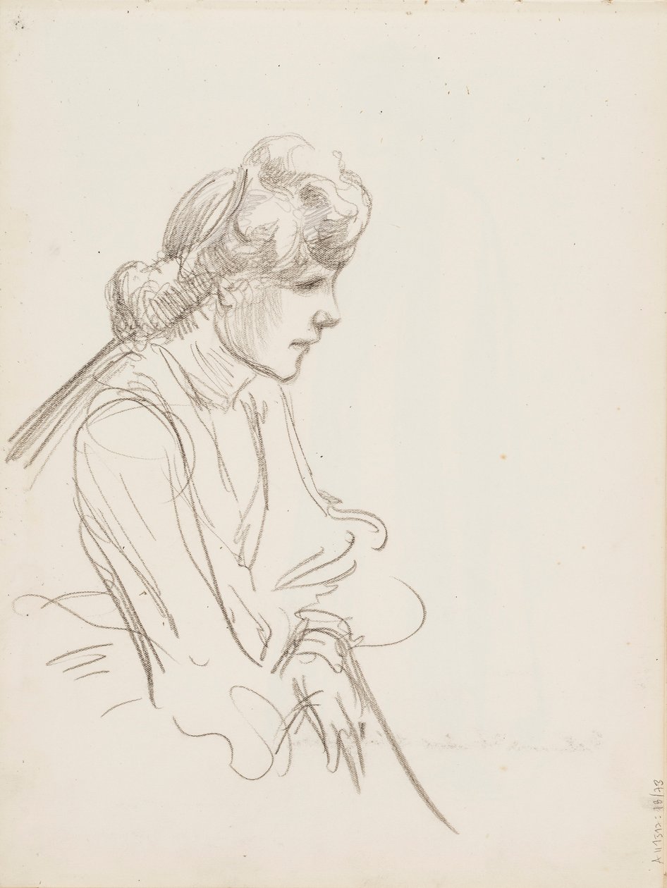Sedící žena od Albert Edelfelt