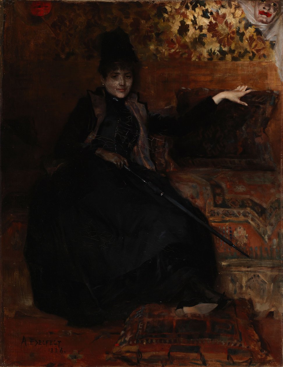 Lady in Black, Černá Thérèse od Albert Edelfelt