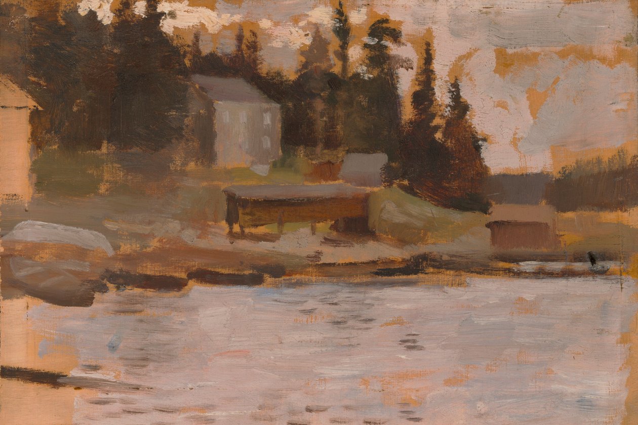 Krajinářská skica z Hamari od Albert Edelfelt