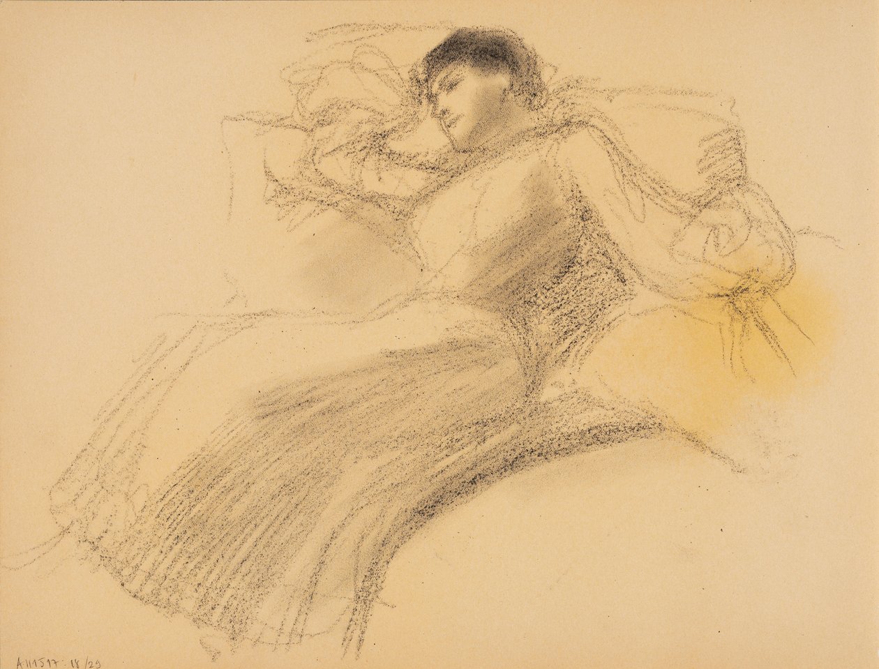 Odpočívající žena od Albert Edelfelt