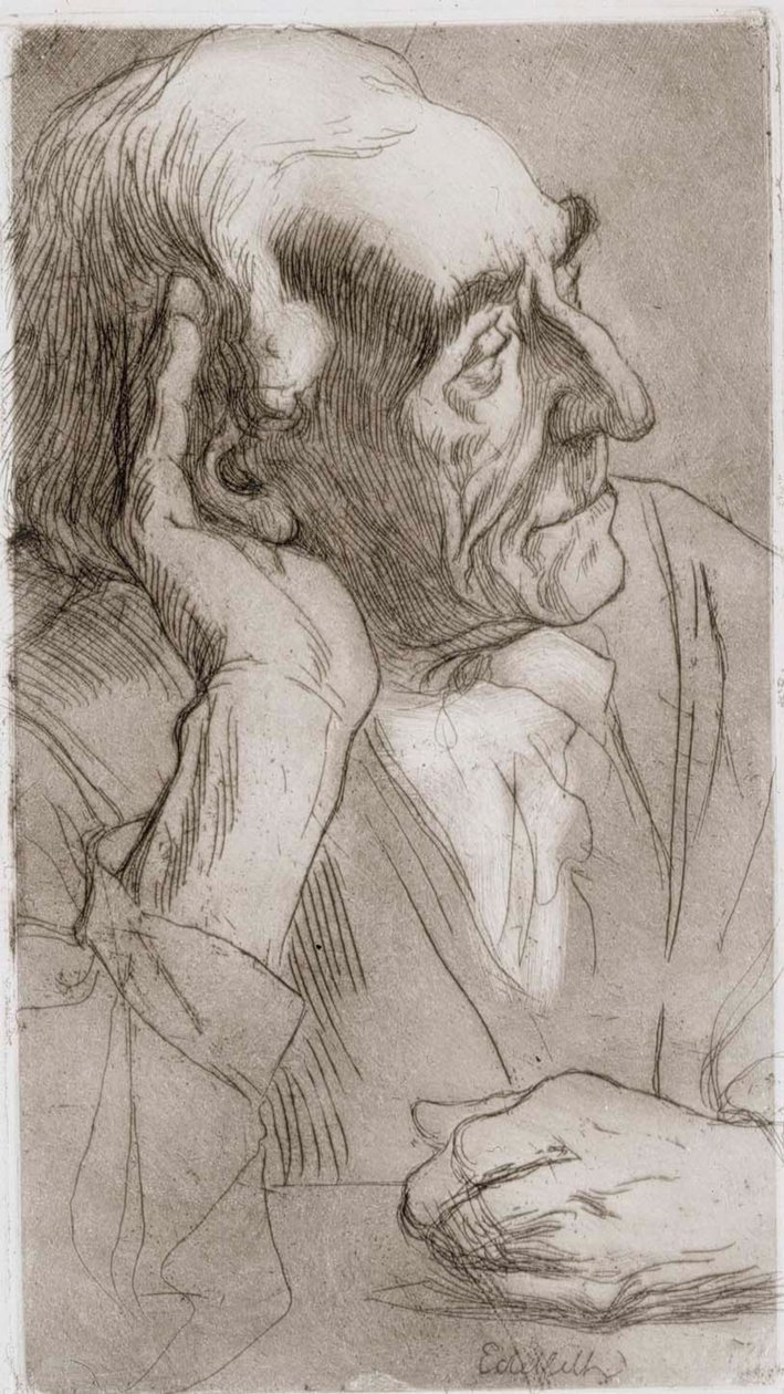 Muž, který poslouchá od Albert Edelfelt