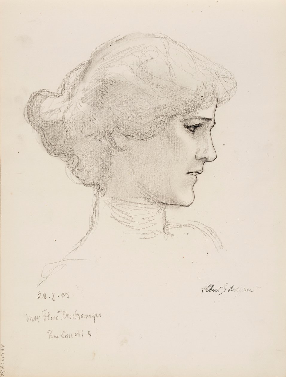 Paní Flore Deschamps od Albert Edelfelt