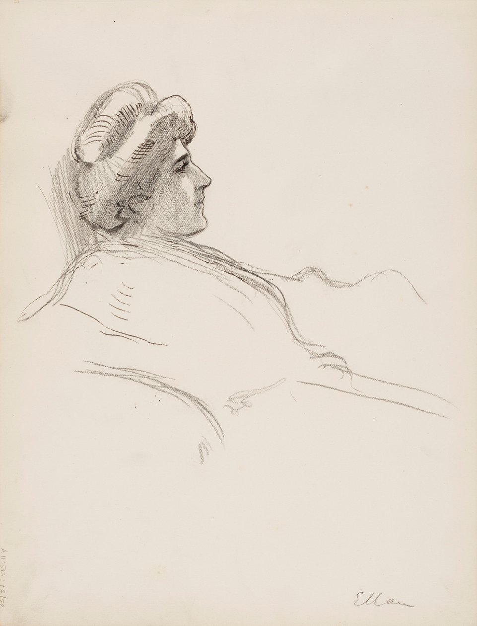 Profil ženy (Ellan) od Albert Edelfelt