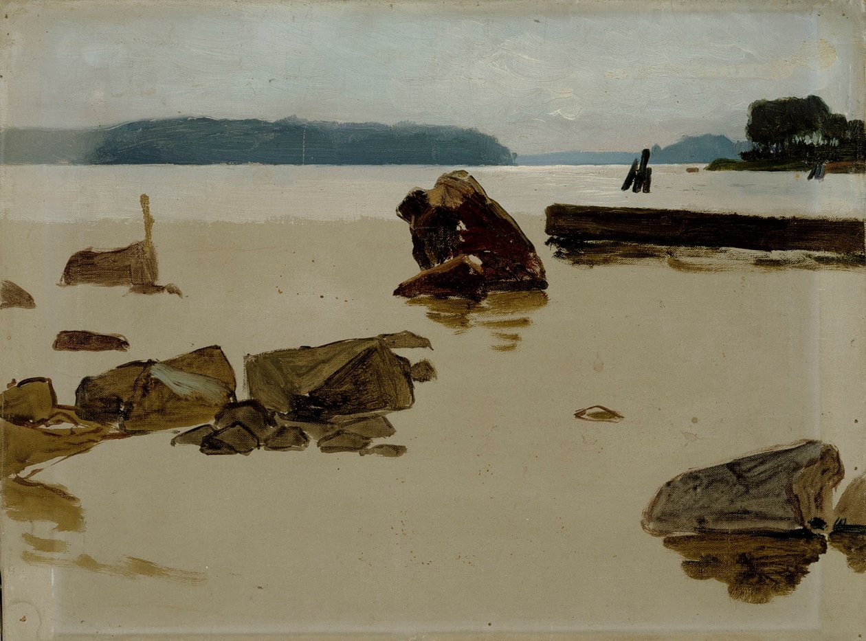 Otevřené moře u Haikko, studie k obrazu „Chlapci hrající si na břehu“ od Albert Edelfelt