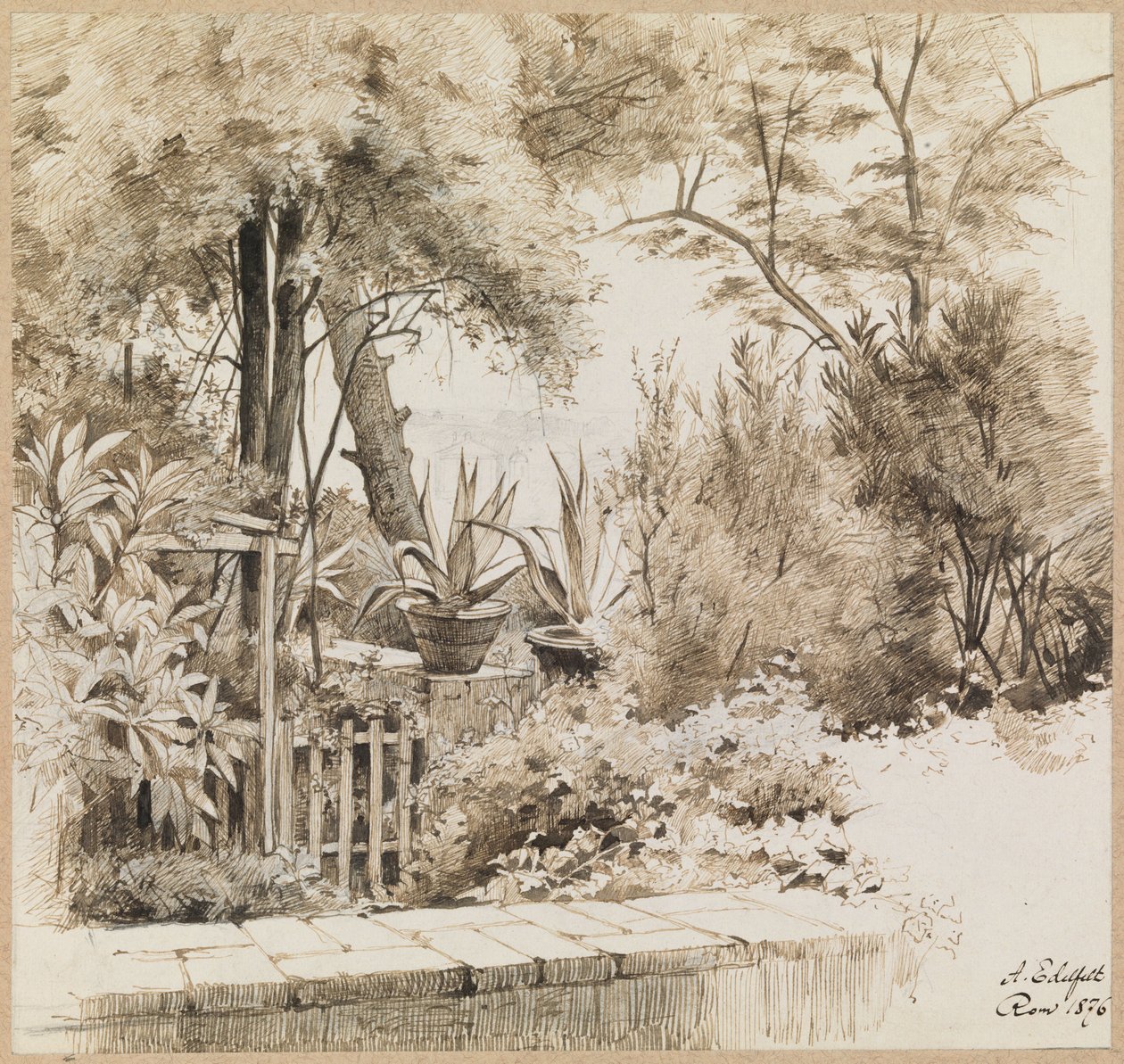 Park v Římě od Albert Edelfelt