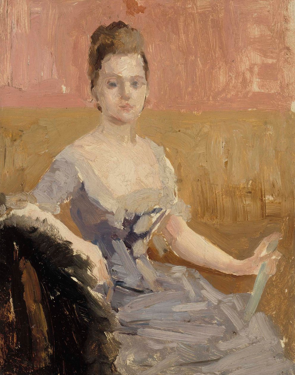 Portrétní studie hraběnky Augusty Lewenhauptové od Albert Edelfelt