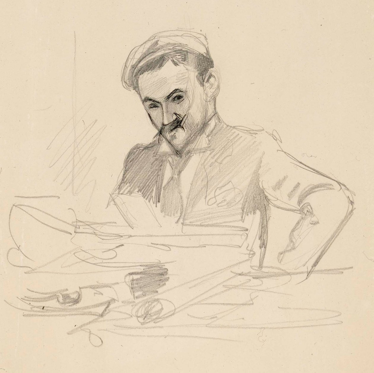 Portrét umělce, hraběte Louise Sparreho od Albert Edelfelt