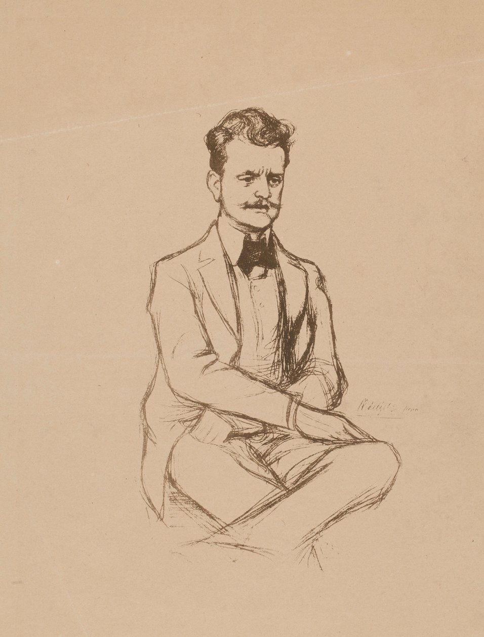 Portrét Jeana Sibelia od Albert Edelfelt