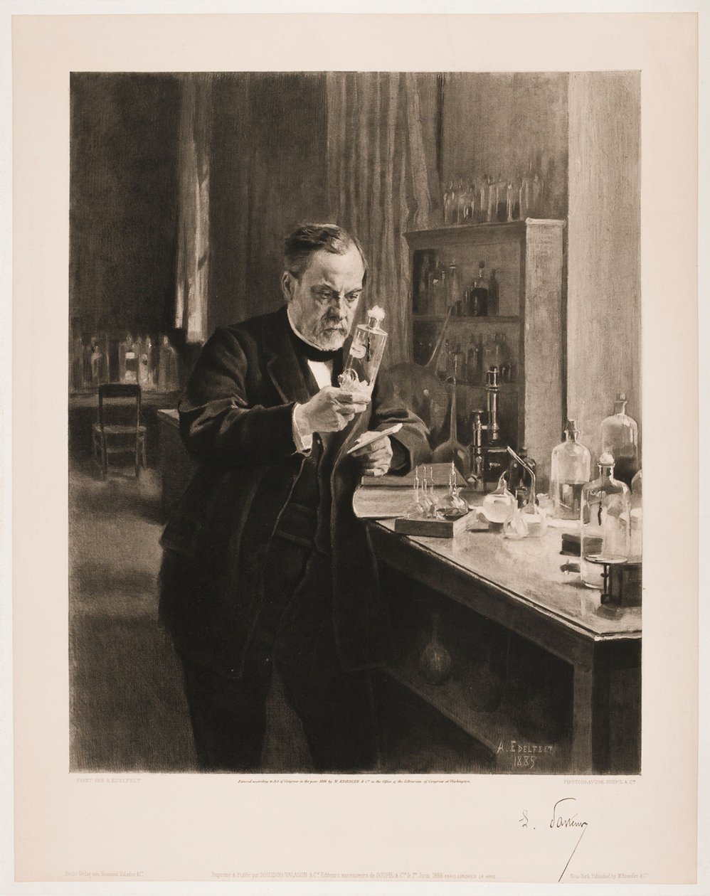 Portrét Louise Pasteura od Albert Edelfelt