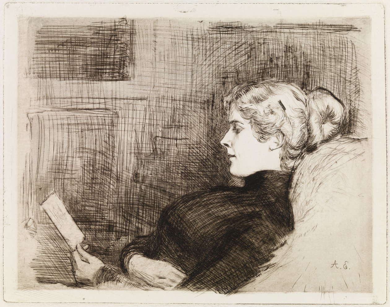 Portrét Marie Hagelstamové (od Heirotha) od Albert Edelfelt