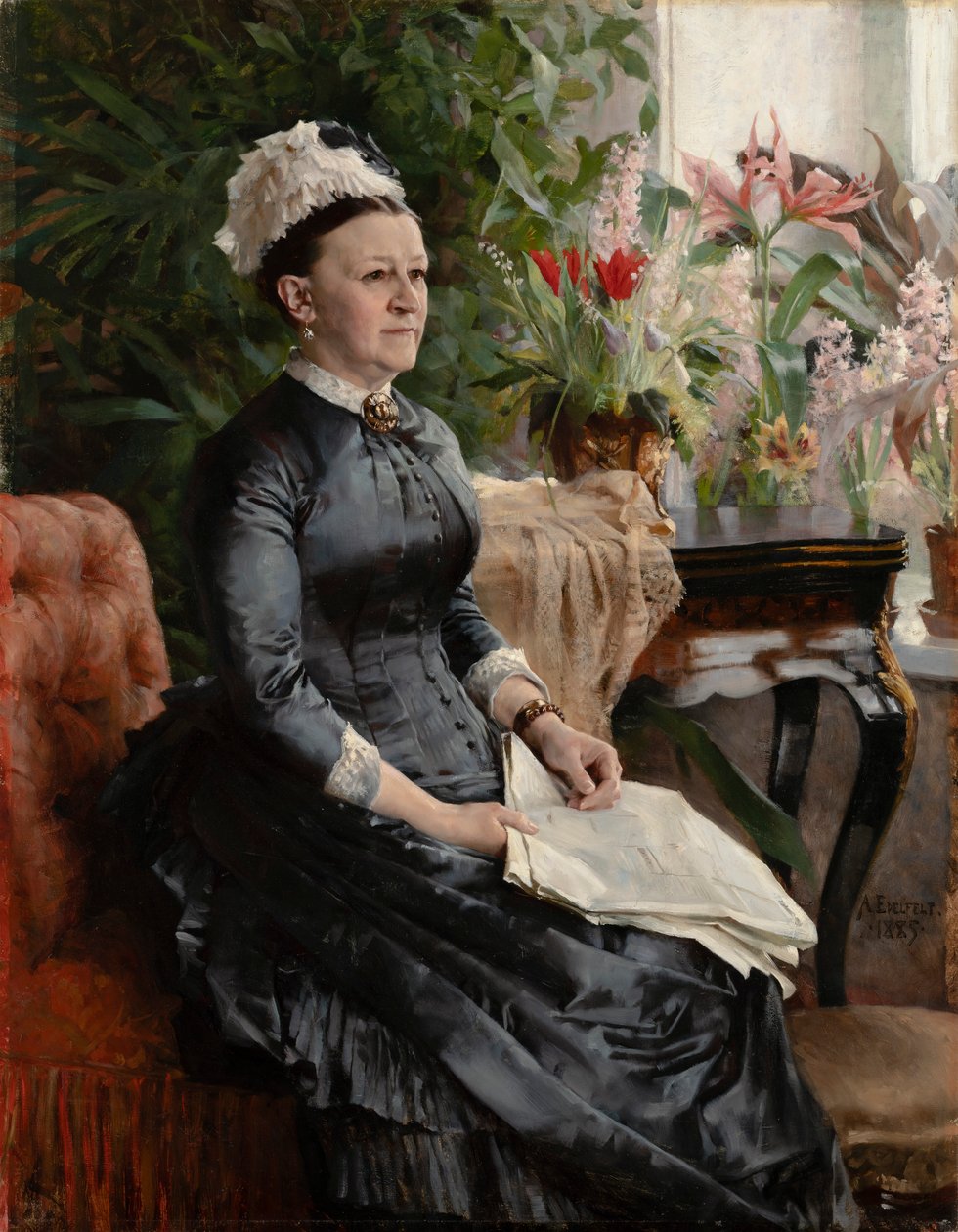 Portrét paní Anny Sinebrychoffové od Albert Edelfelt