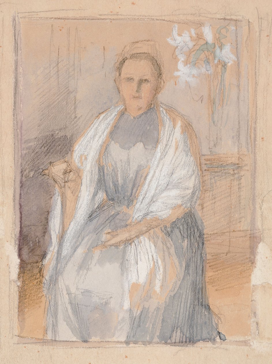 Portrét paní Anny Sinebrychoffové, skica od Albert Edelfelt