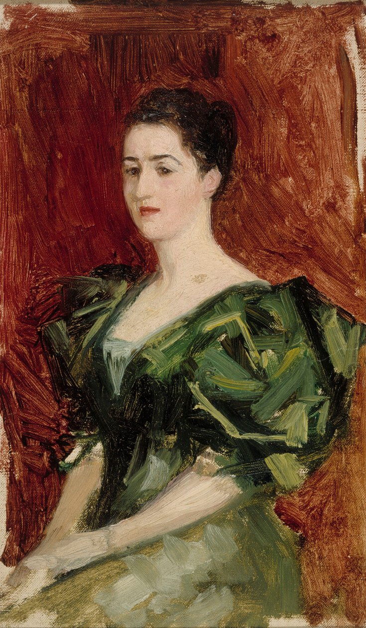 Portrét paní Dagmar Dippellové, kompoziční skica od Albert Edelfelt