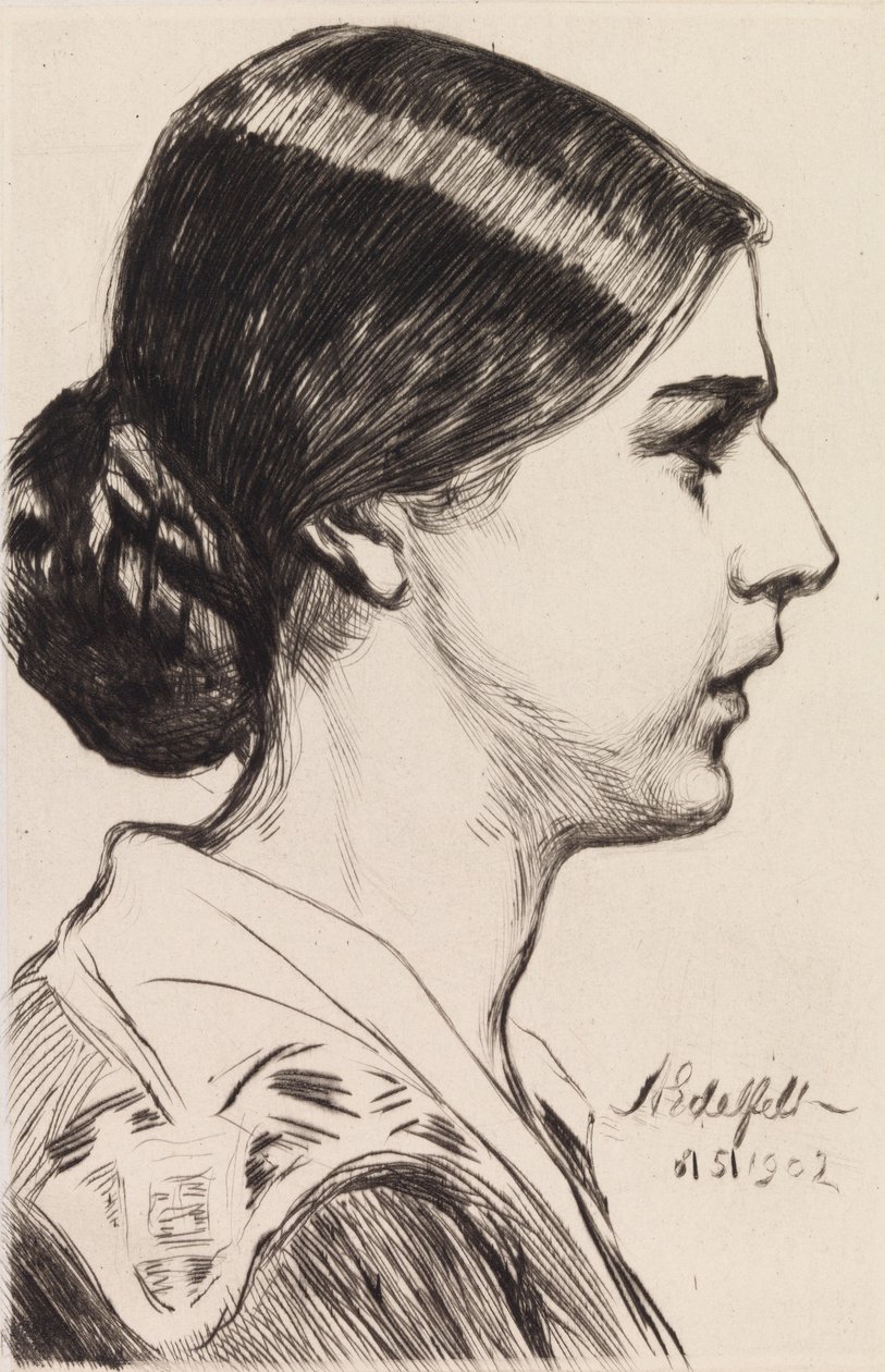 Portrét paní Michaely Pooleyové (rozené Krohnové) od Albert Edelfelt
