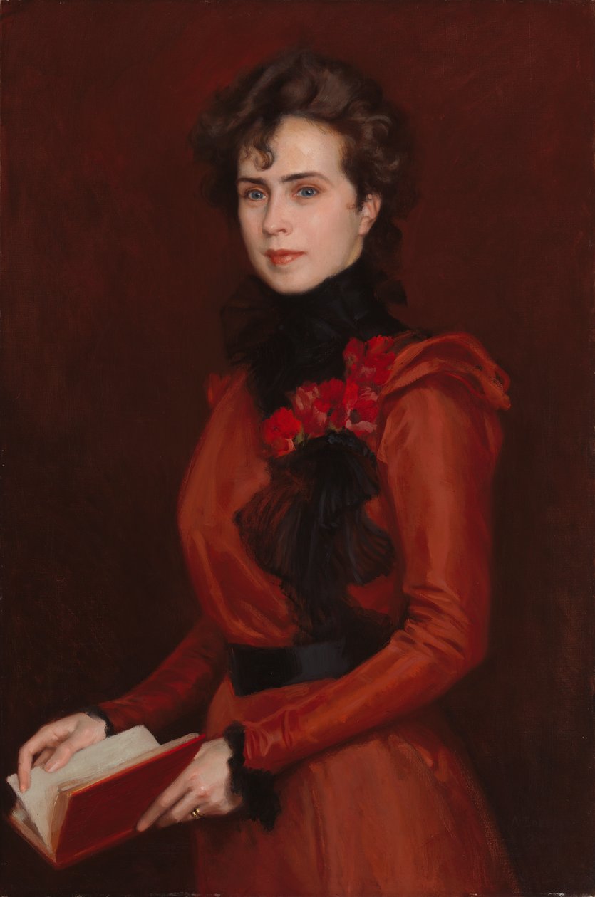 Portrét Signe Kolsterové od Albert Edelfelt