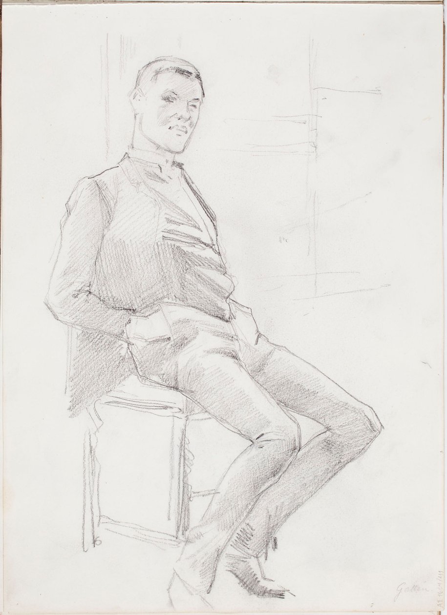 Portrét muže od Albert Edelfelt