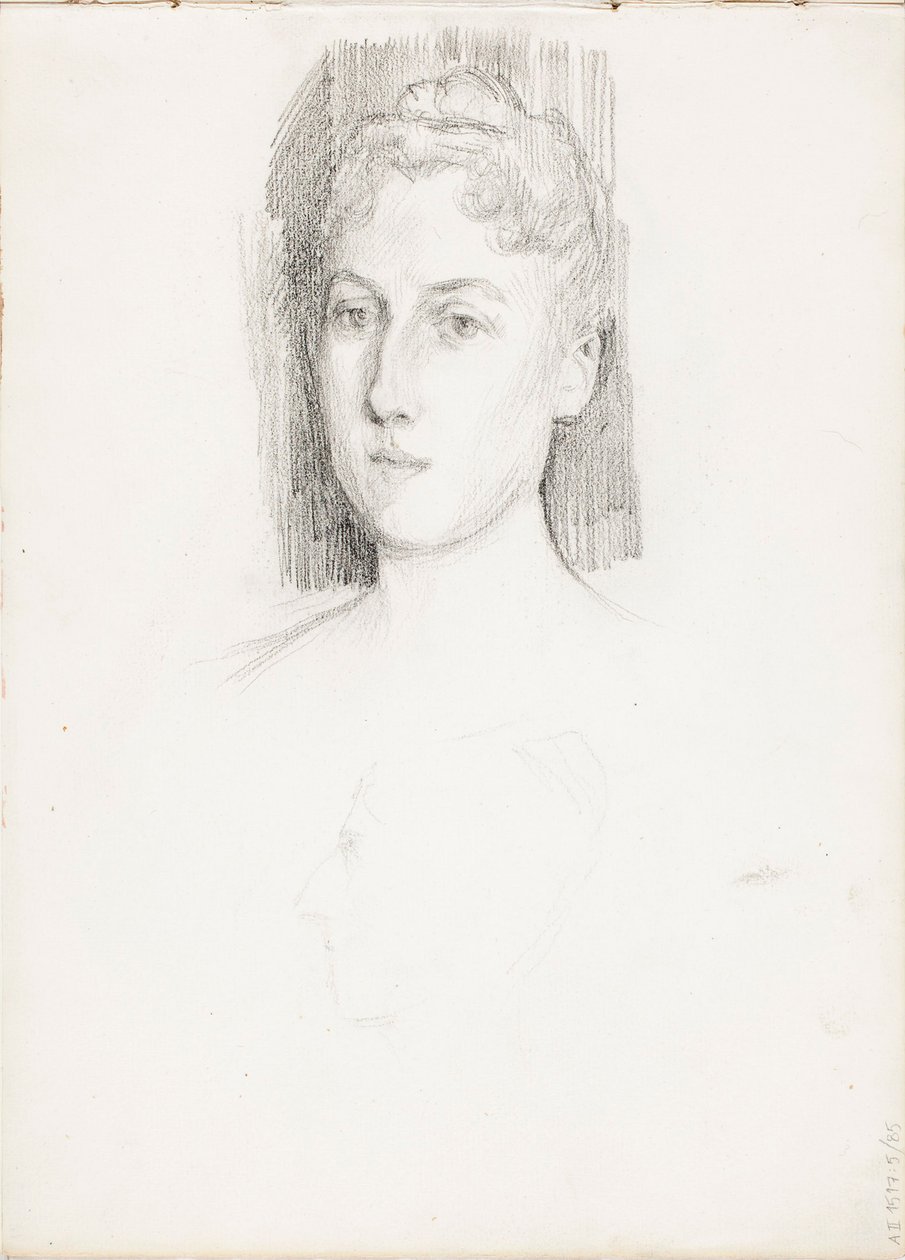 Portrét ženy od Albert Edelfelt