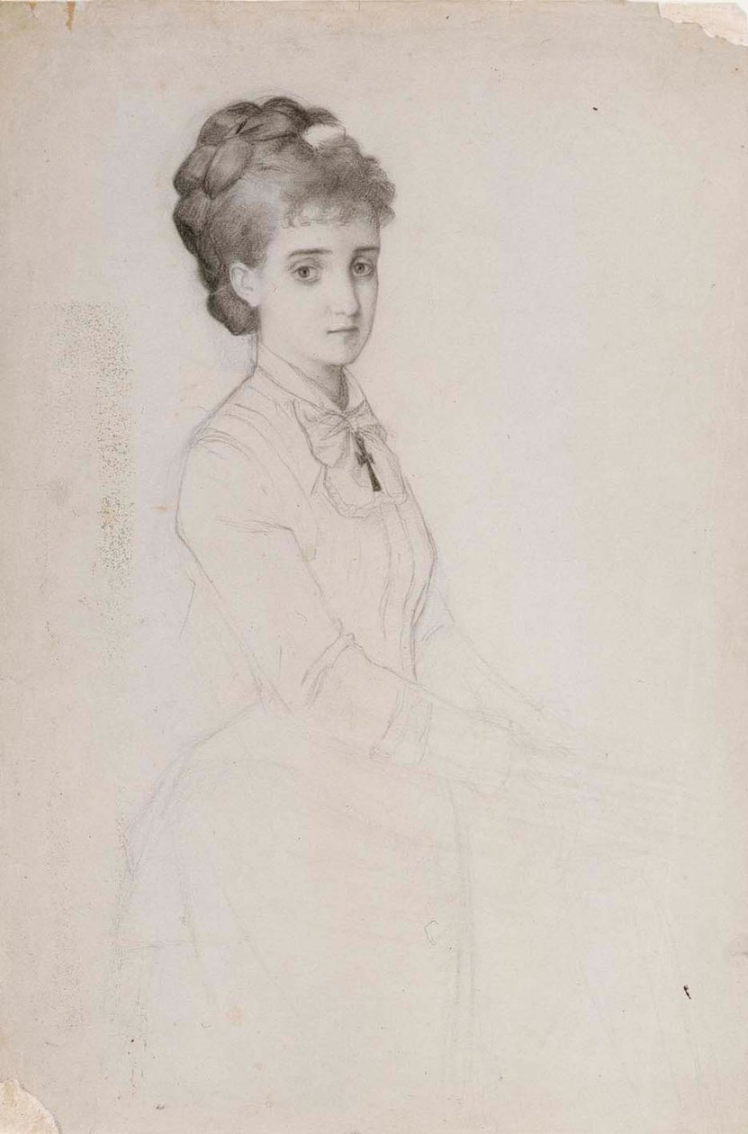 Portrét stojící ženy od Albert Edelfelt