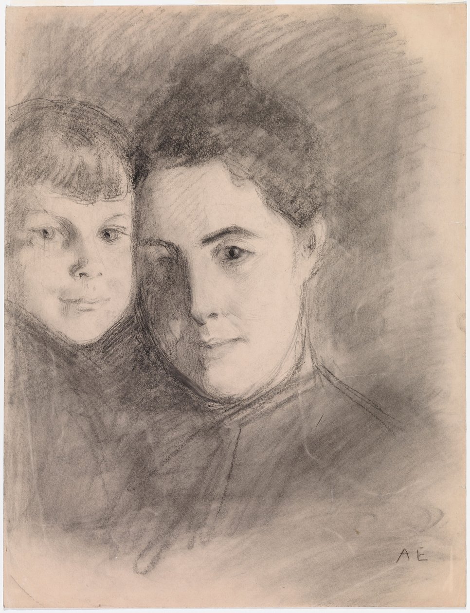 Portrét umělcovy manželky a syna od Albert Edelfelt