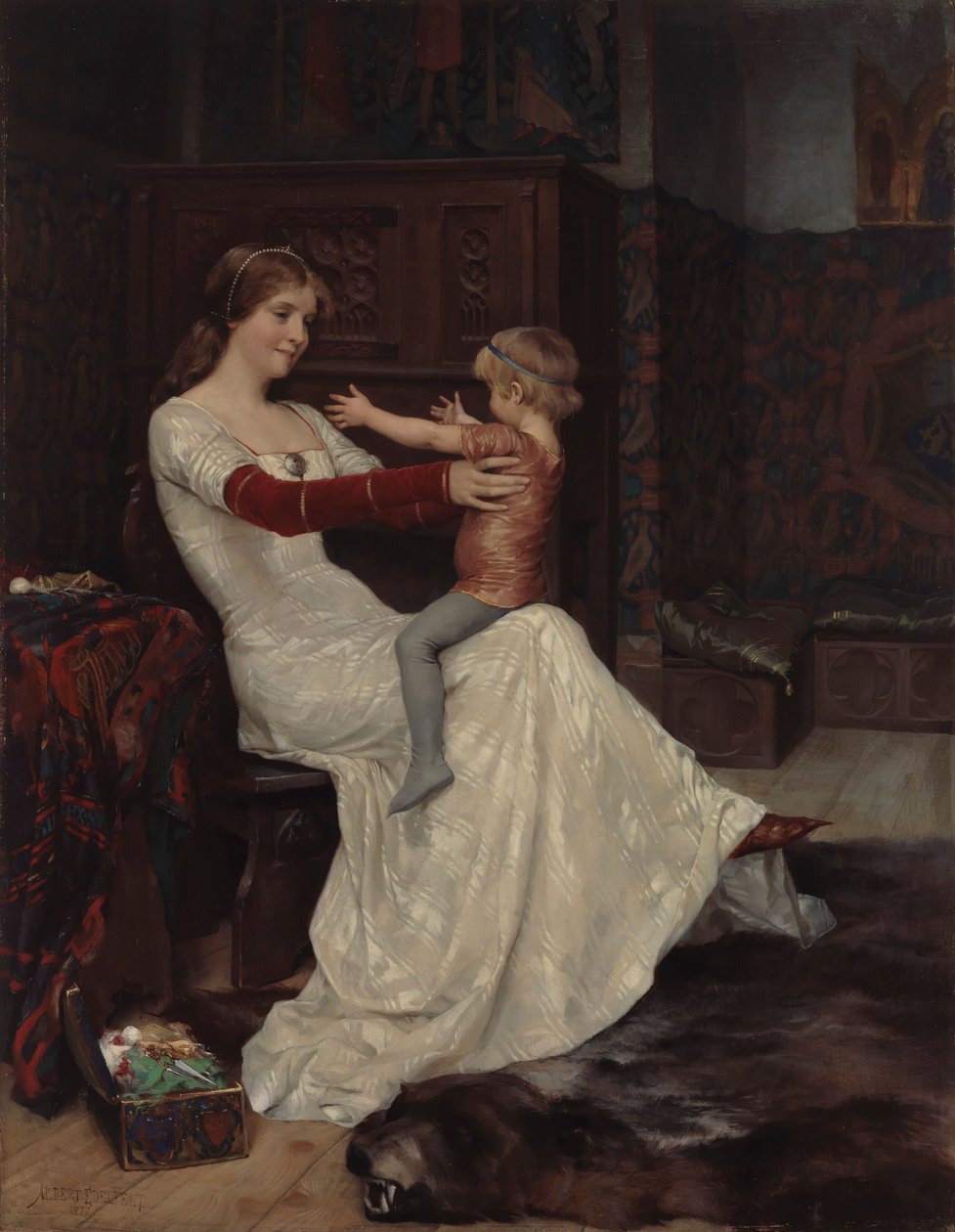 Královna Bianca od Albert Edelfelt