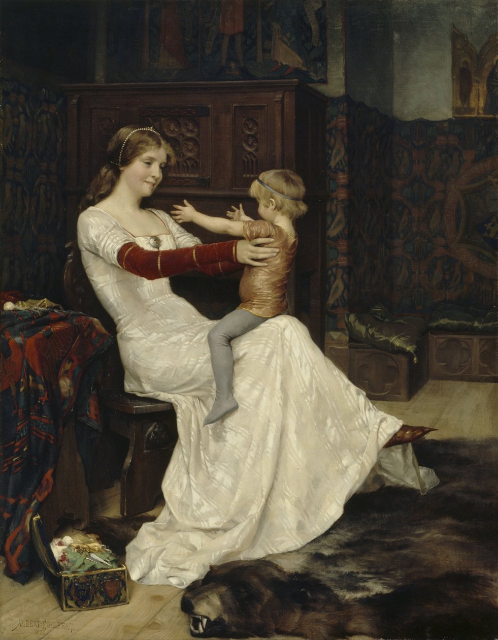 Královna Bianca od Albert Gustaf Aristides Edelfelt