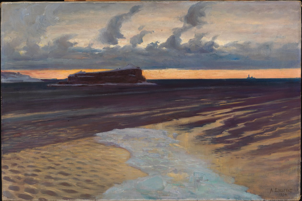 Ostrov Särkkä, Helsinky od Albert Edelfelt