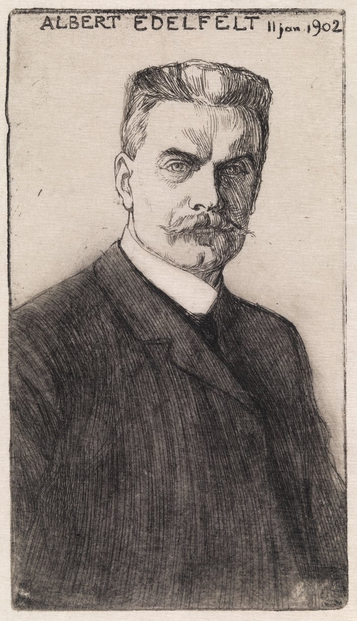 Autoportrét od Albert Edelfelt