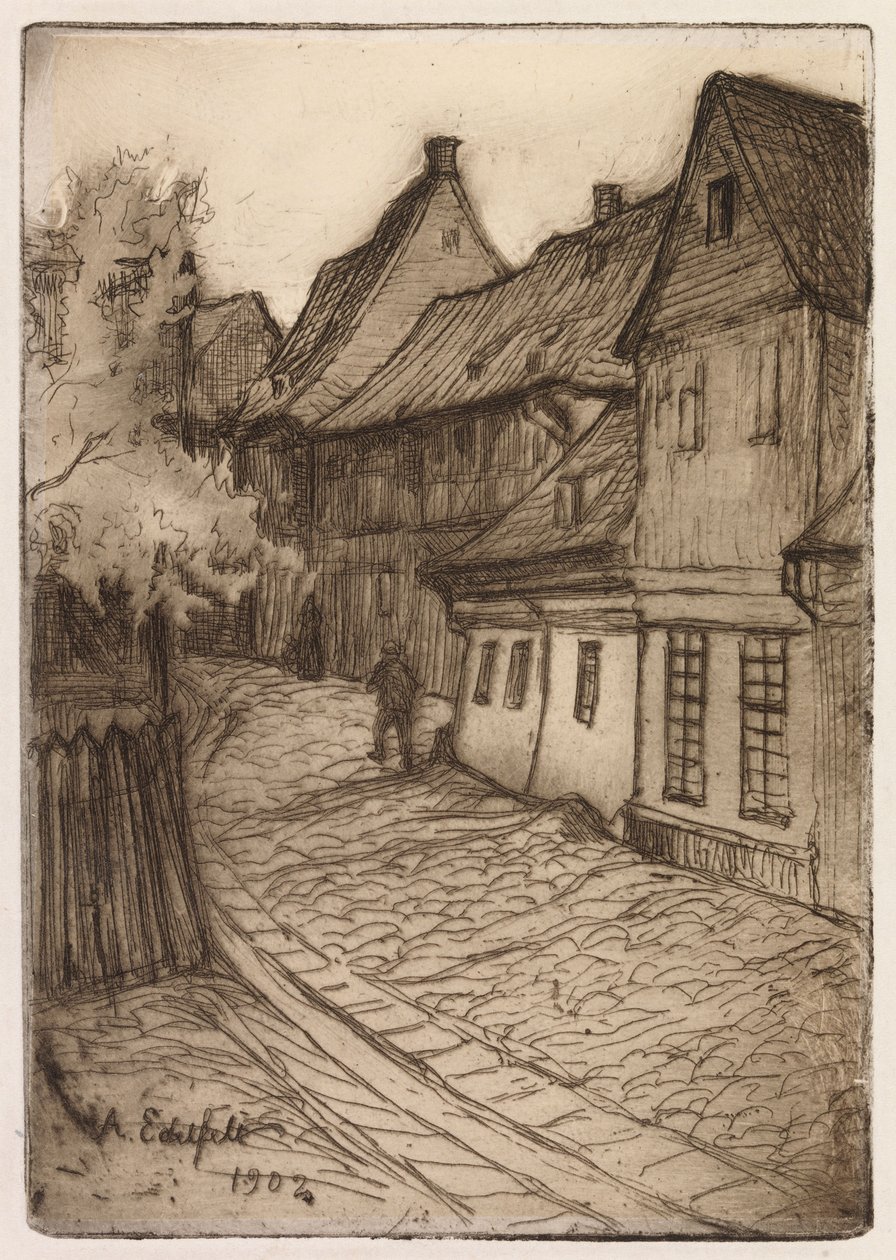 Ulice v Goslaru, Harz od Albert Edelfelt