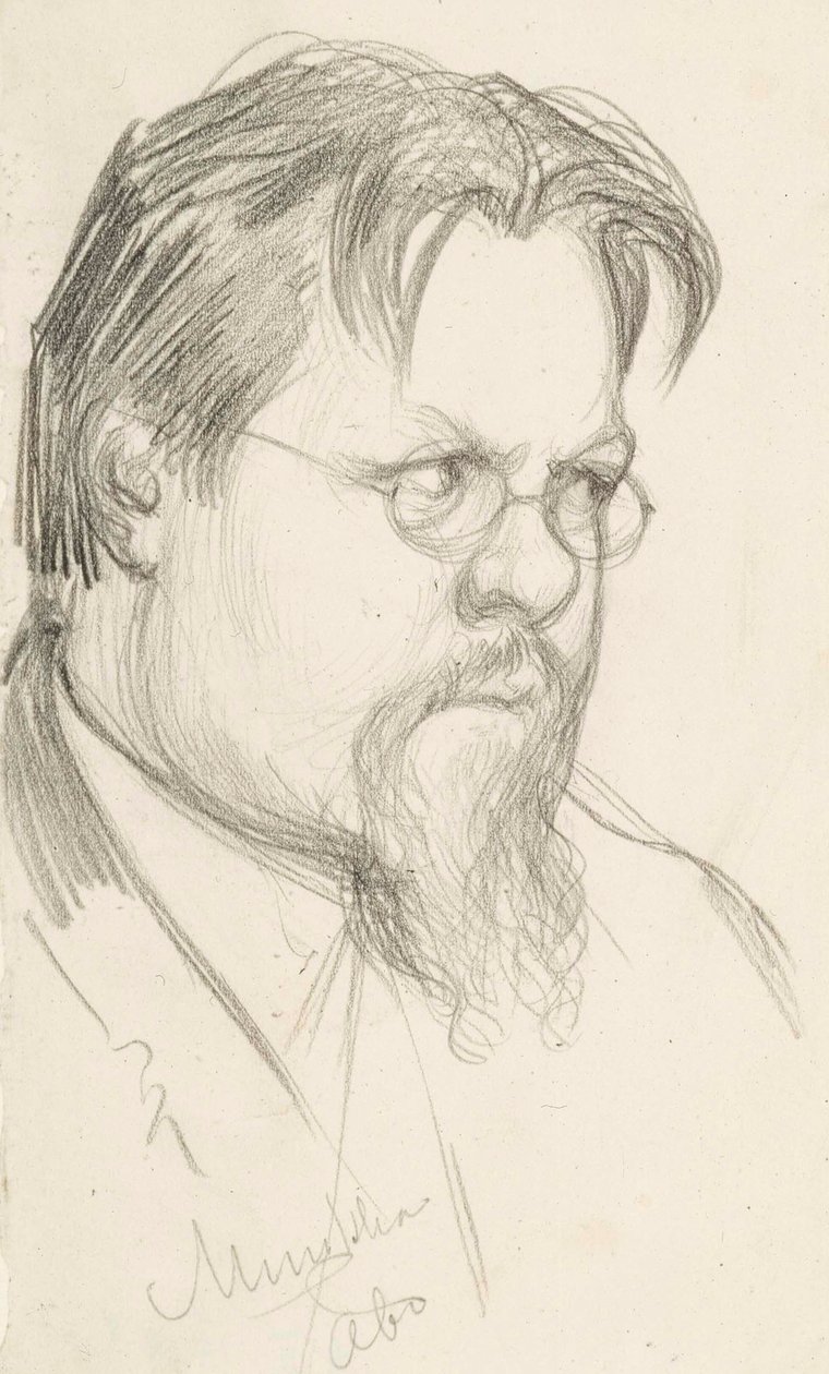 Umělec Elias Muukka od Albert Edelfelt