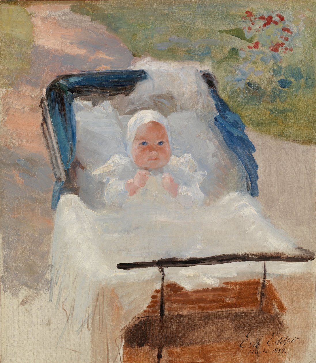 Umělcův syn Erik v kočárku od Albert Edelfelt