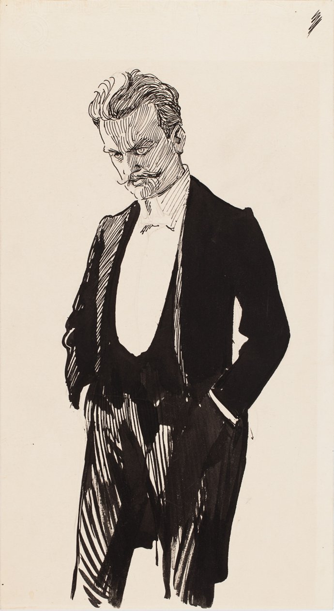 Skladatel Jean Sibelius od Albert Edelfelt