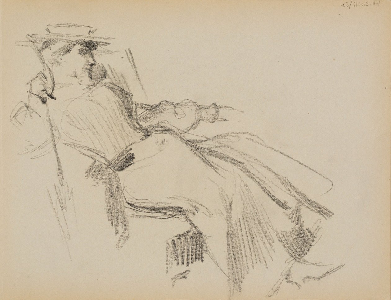 Sedící žena od Albert Edelfelt