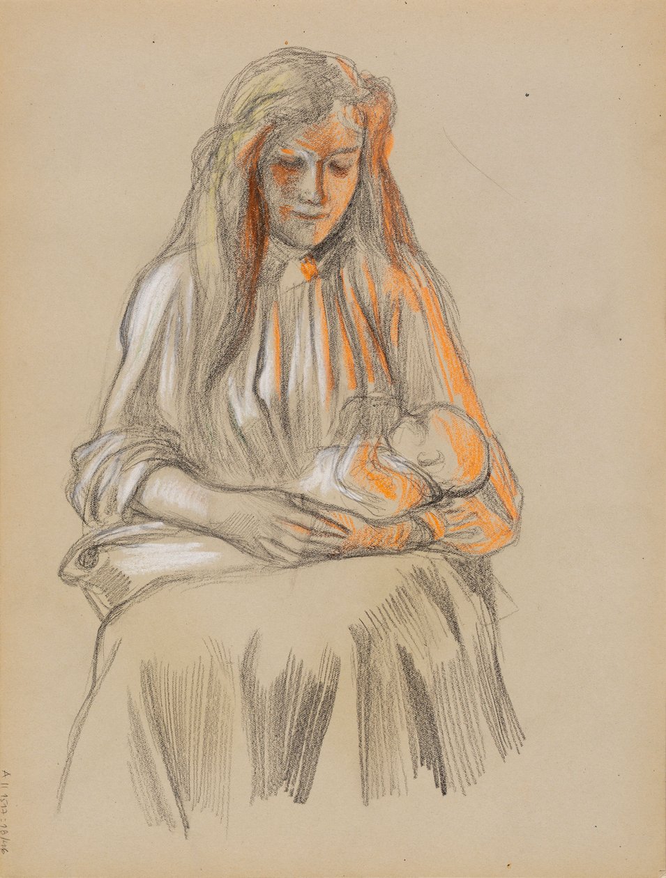Matka a dítě od Albert Edelfelt
