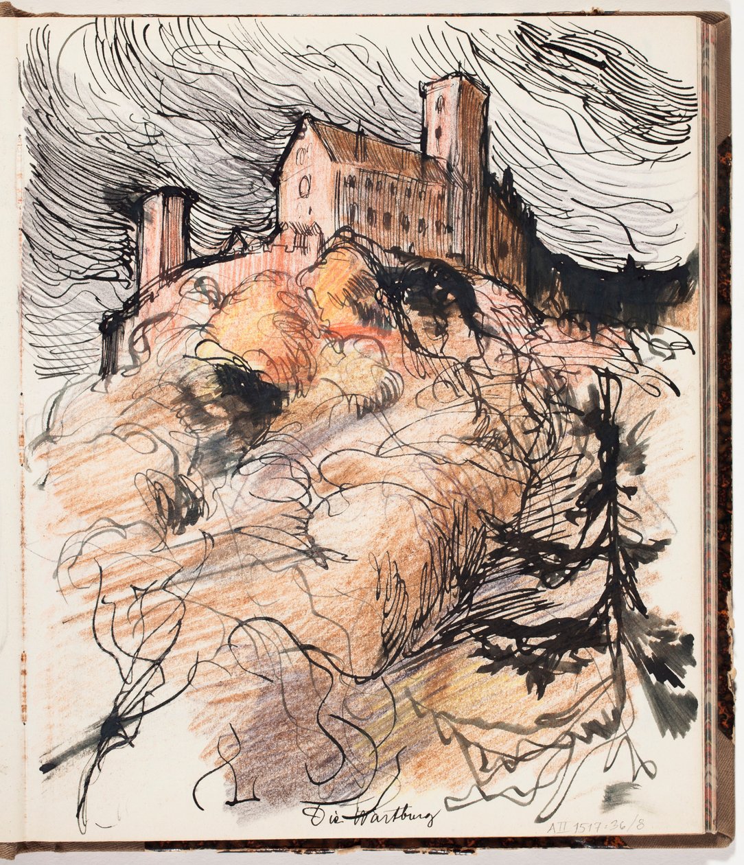 Hrad Wartburg od Albert Edelfelt