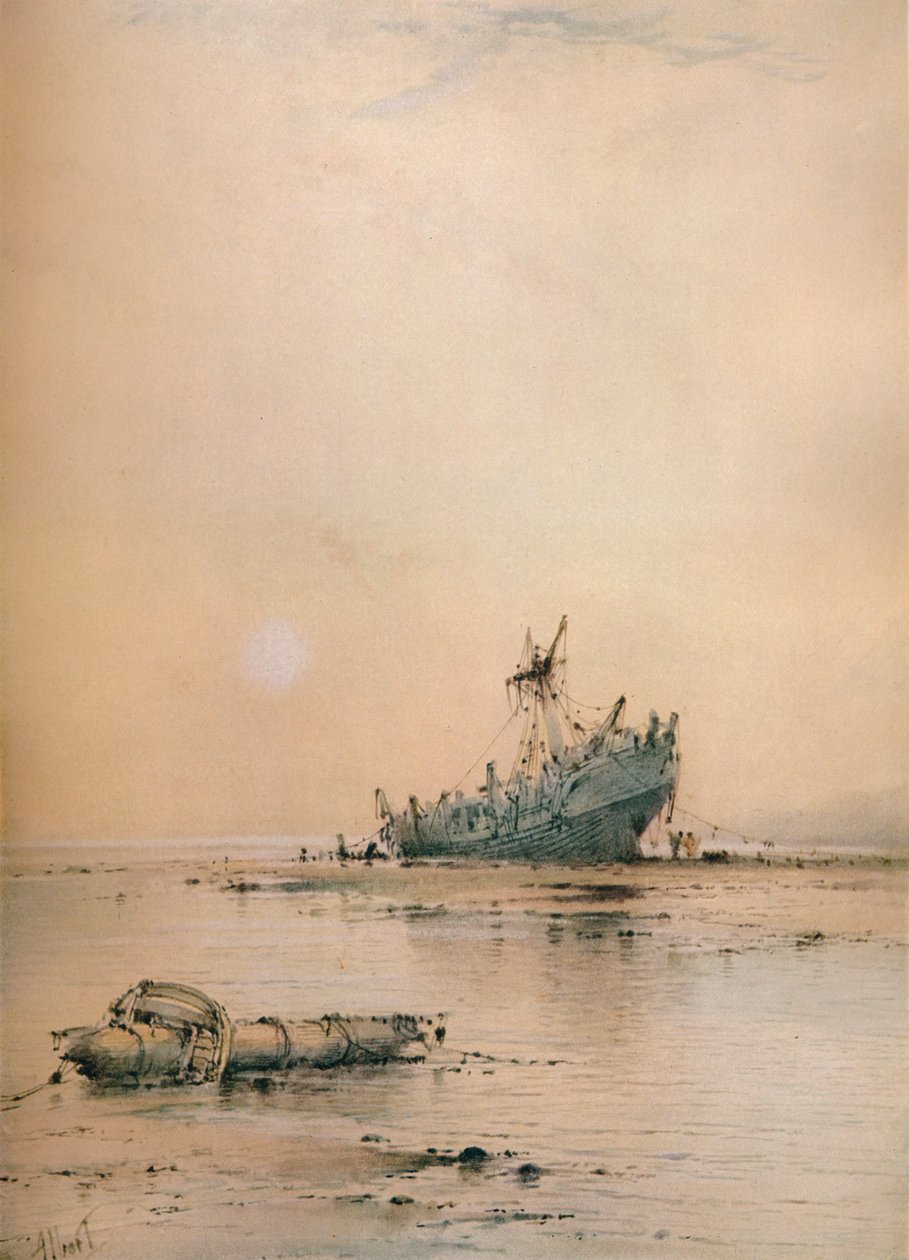 Odliv v Leigh, c1899 od Albert Ernest Markes