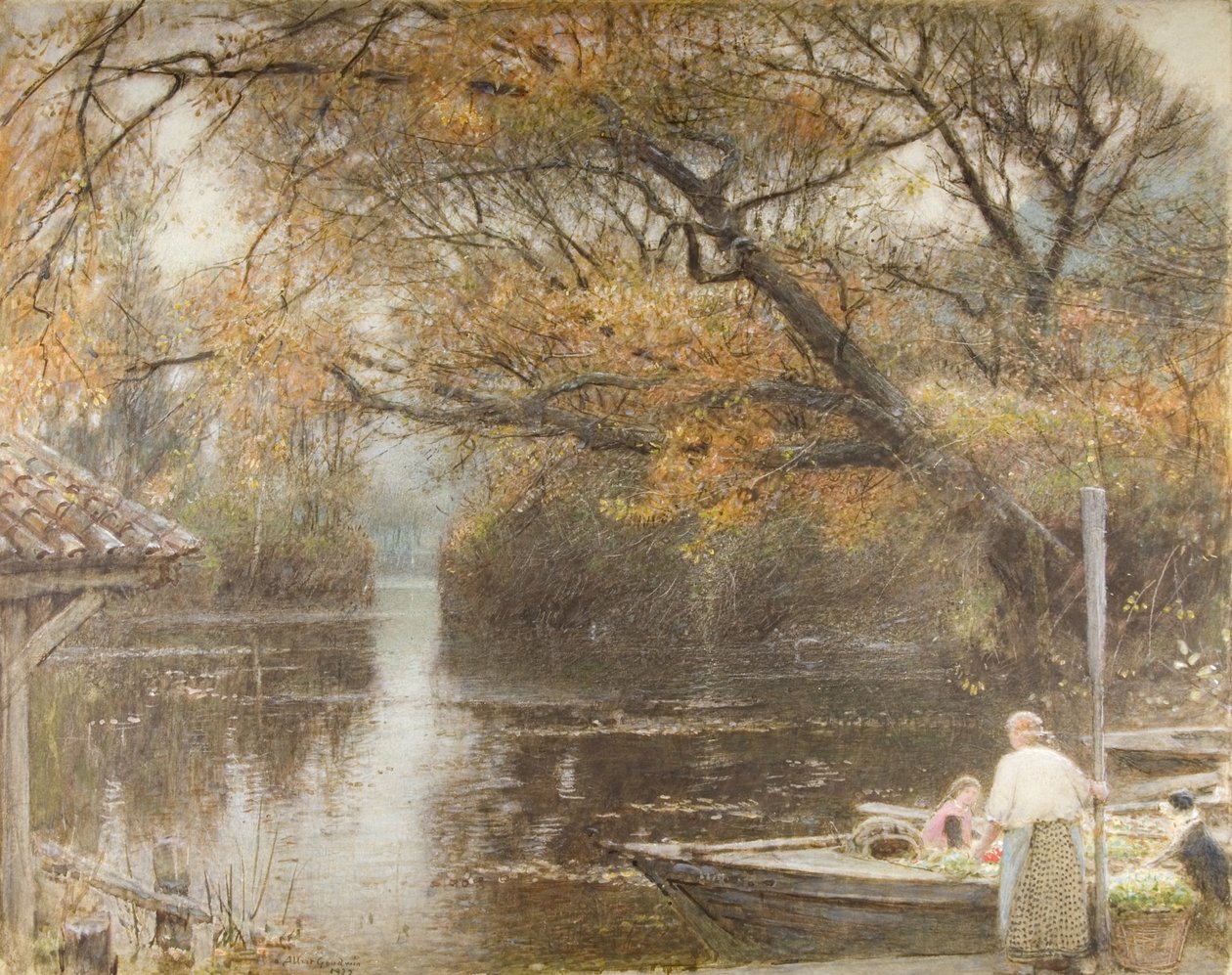 Podzimní záře od Albert Goodwin