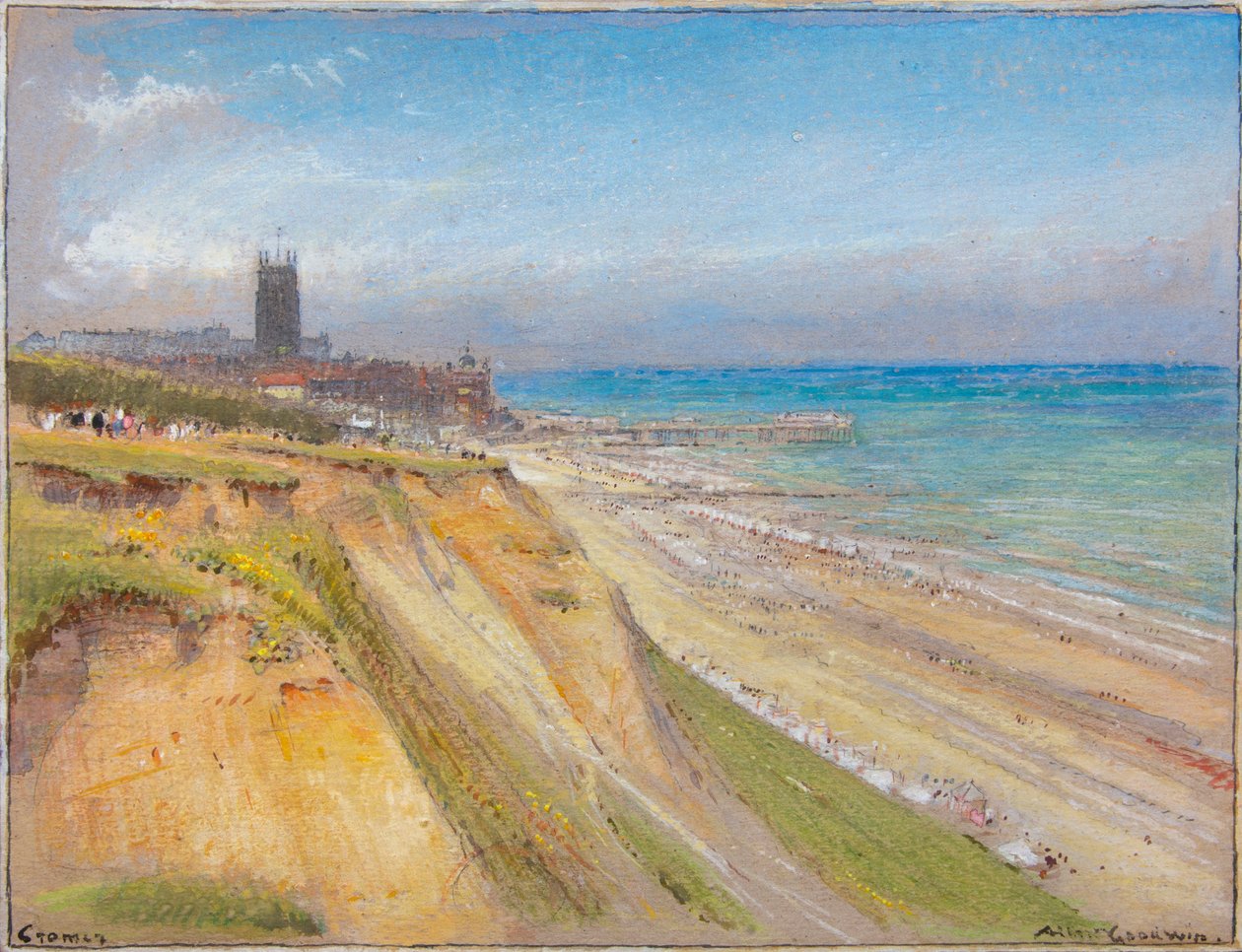 Cromer (akvarel s tělovou barvou a tužkou na tónovaném papíře) od Albert Goodwin
