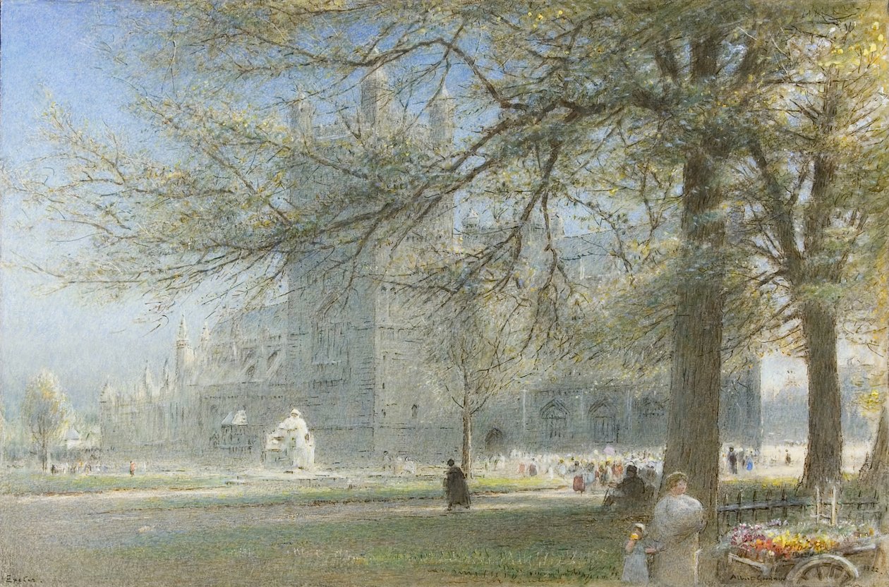 Exeterská katedrála od Albert Goodwin