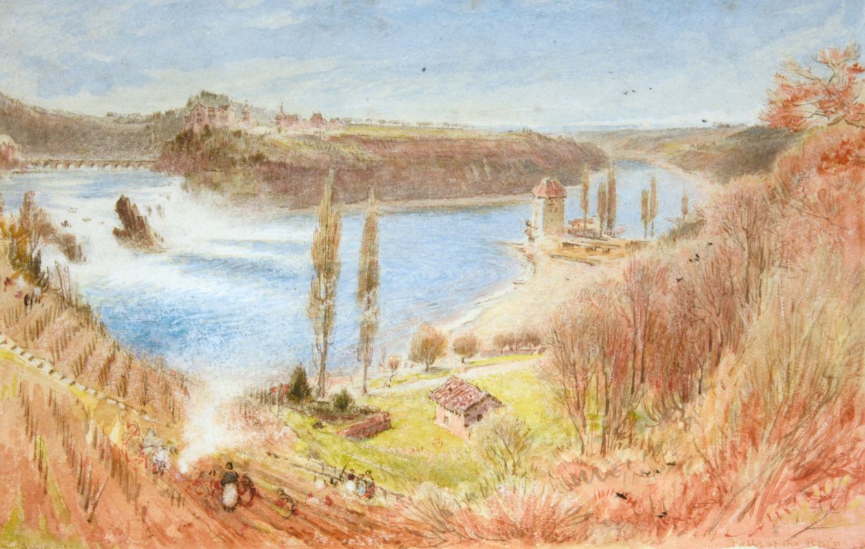 Rýnské vodopády od Albert Goodwin
