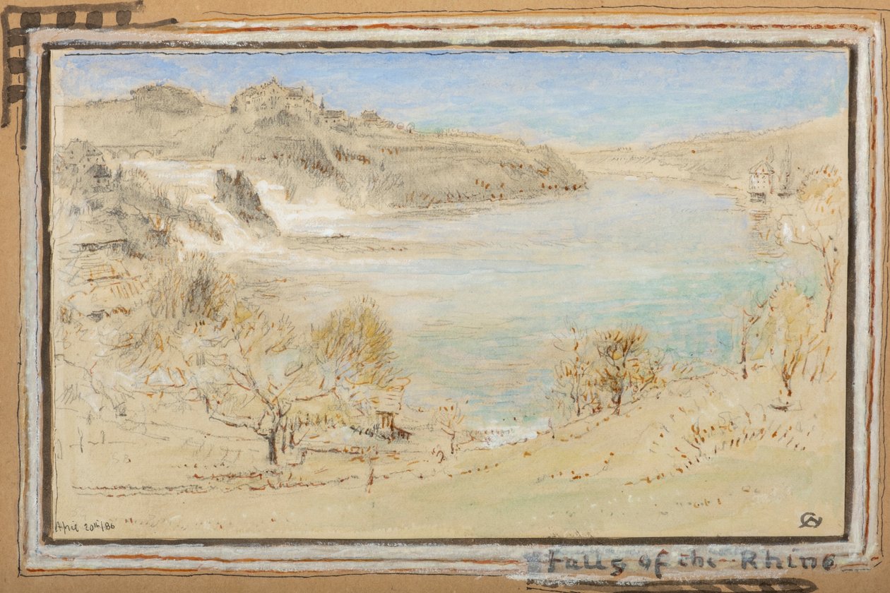 Rýnské vodopády od Albert Goodwin