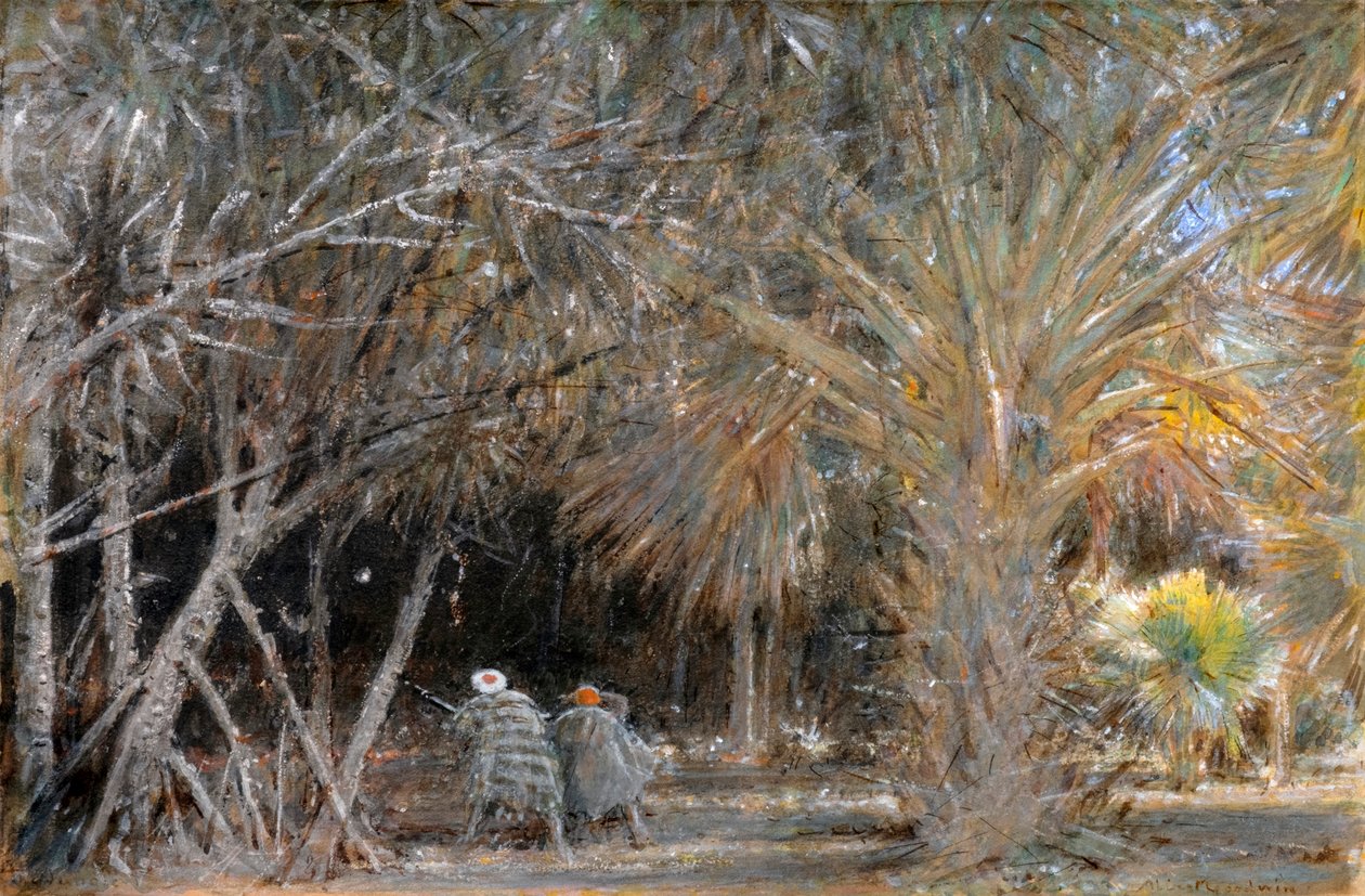 Džungle, Průzkumníci (akvarel a bodycolor) od Albert Goodwin