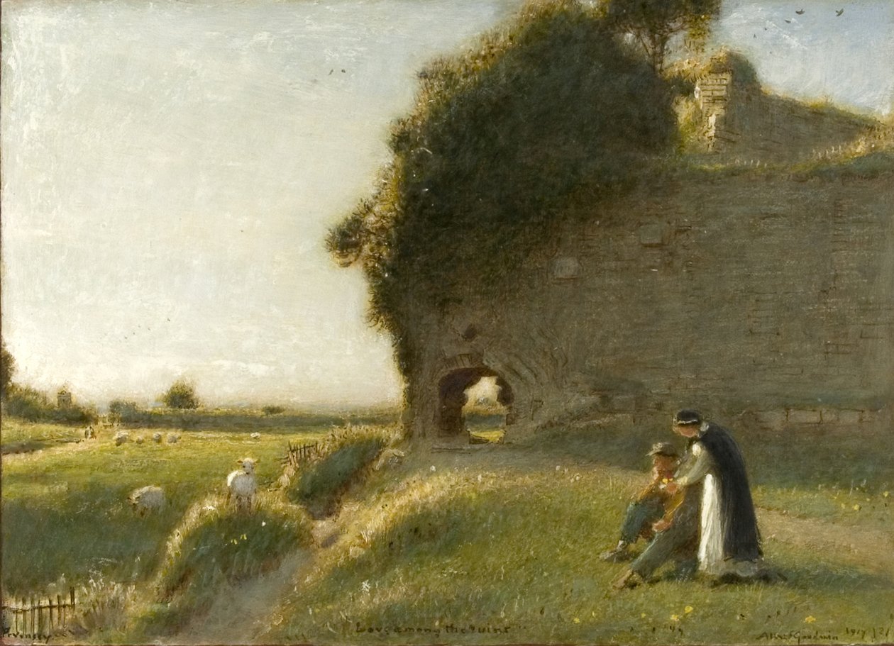 Láska mezi ruinami, Pevensey od Albert Goodwin