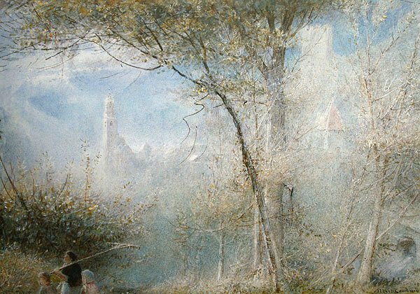 Merano, severní Itálie od Albert Goodwin