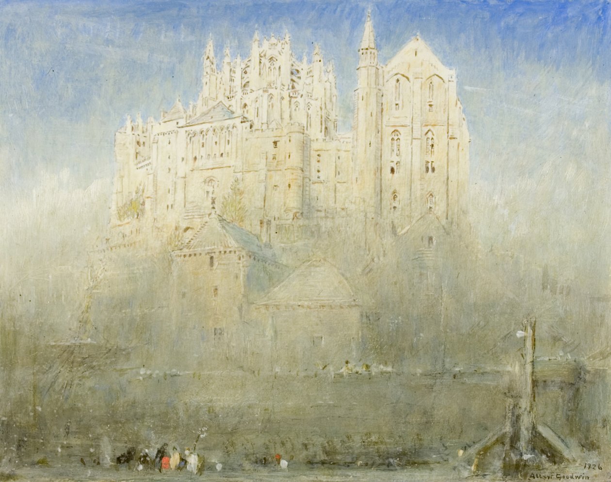 Mont St Michel, Normandie od Albert Goodwin