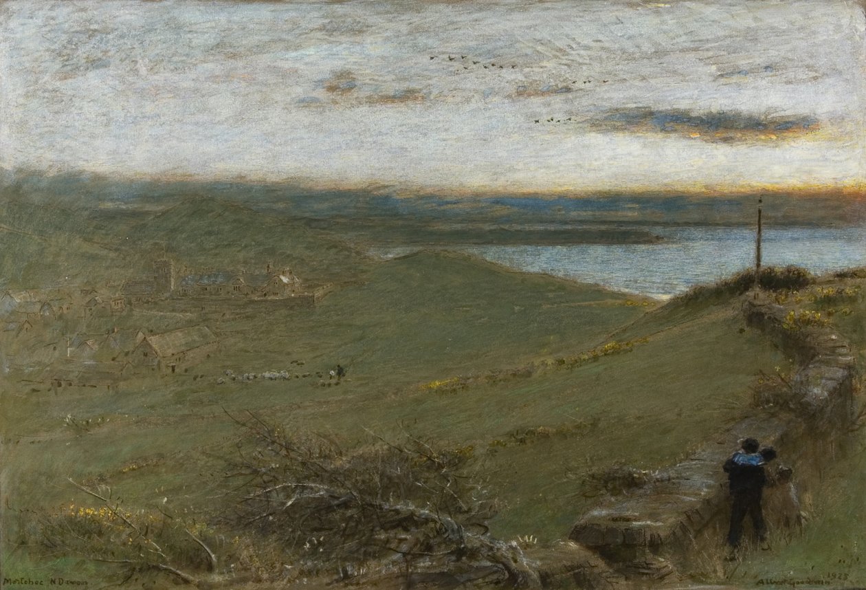 Mortehoe, Severní Devon od Albert Goodwin