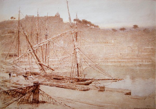 Soller Port, Mallorca, klid od Albert Goodwin
