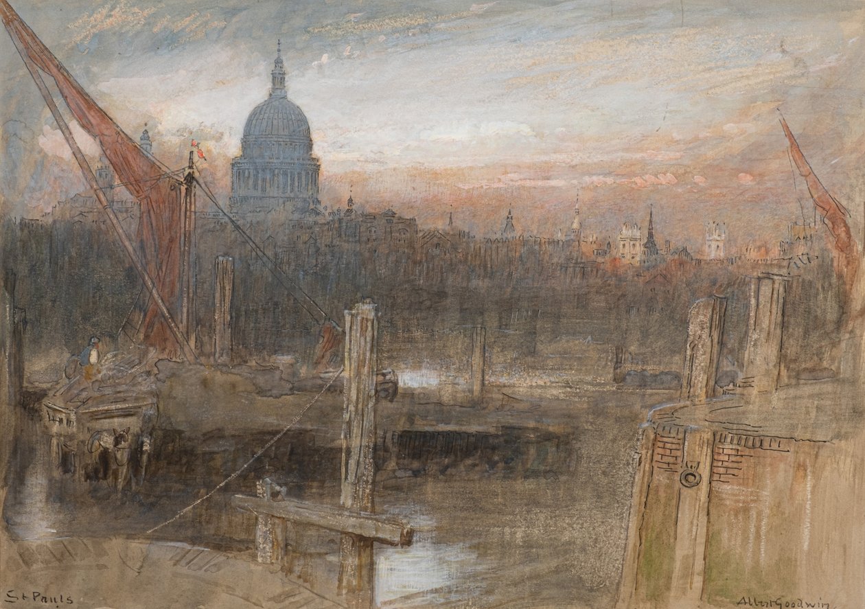 Svatý Pavel (akvarel) od Albert Goodwin